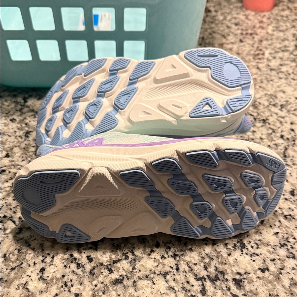 Hoka Pastel Mint and Lavender Sneakers - Picture 5 of 5